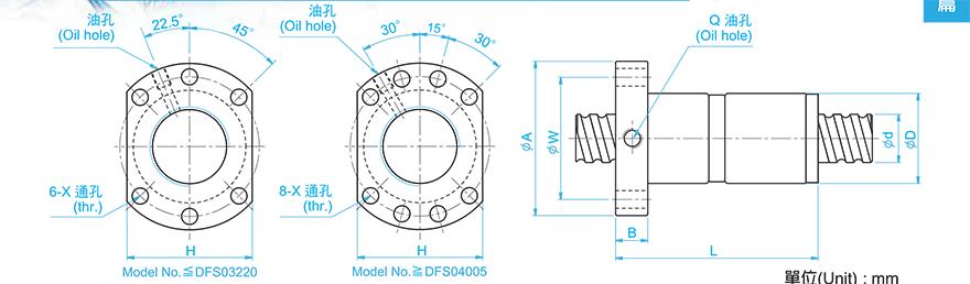 TBI DFS05020-3.8 tbi滚珠丝杆产品手册