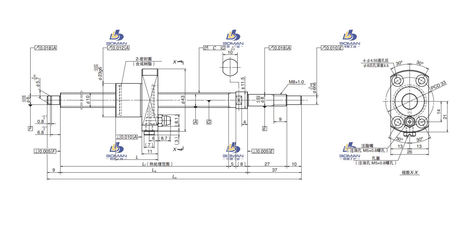 PSS1010N1D0421-FSS滚珠丝杠