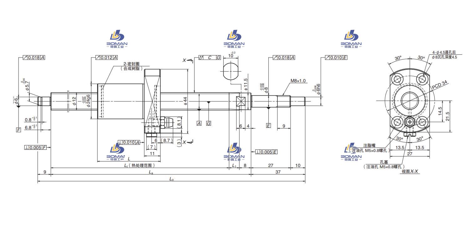 PSS1220N1D0371-FSS滚珠丝杠