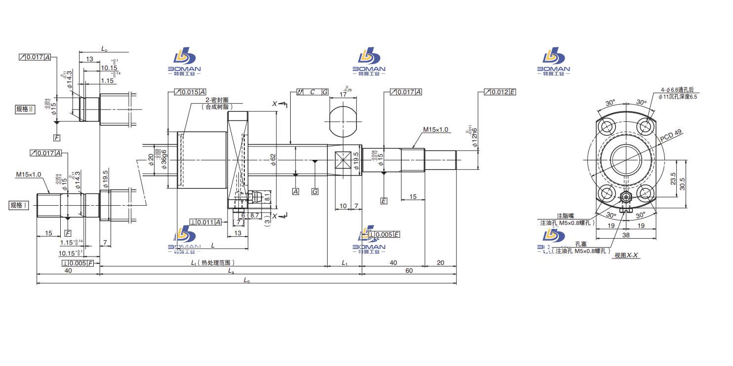 PSS2020N1D0808-USS滚珠丝杠